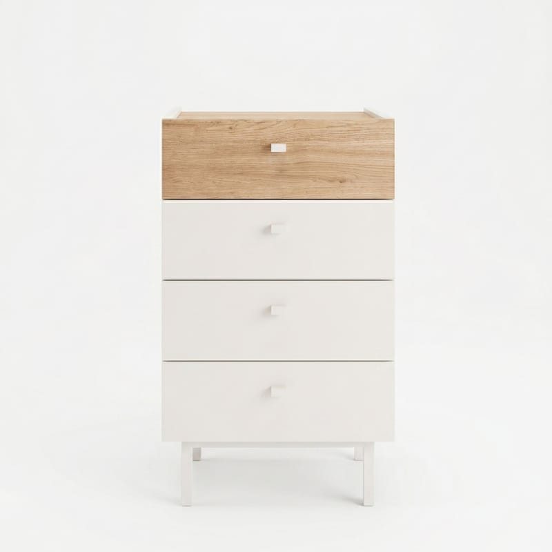 Kommode Hanah Home Luke (47,9 x 80,1 x 36,8 cm) Sand eik, Sand og eik