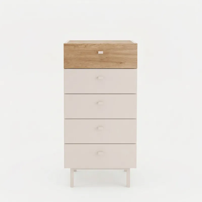 Kommode Hanah Home Luke (47,9 x 96,6 x 36,8 cm) Sand eik, Sandfarget eik