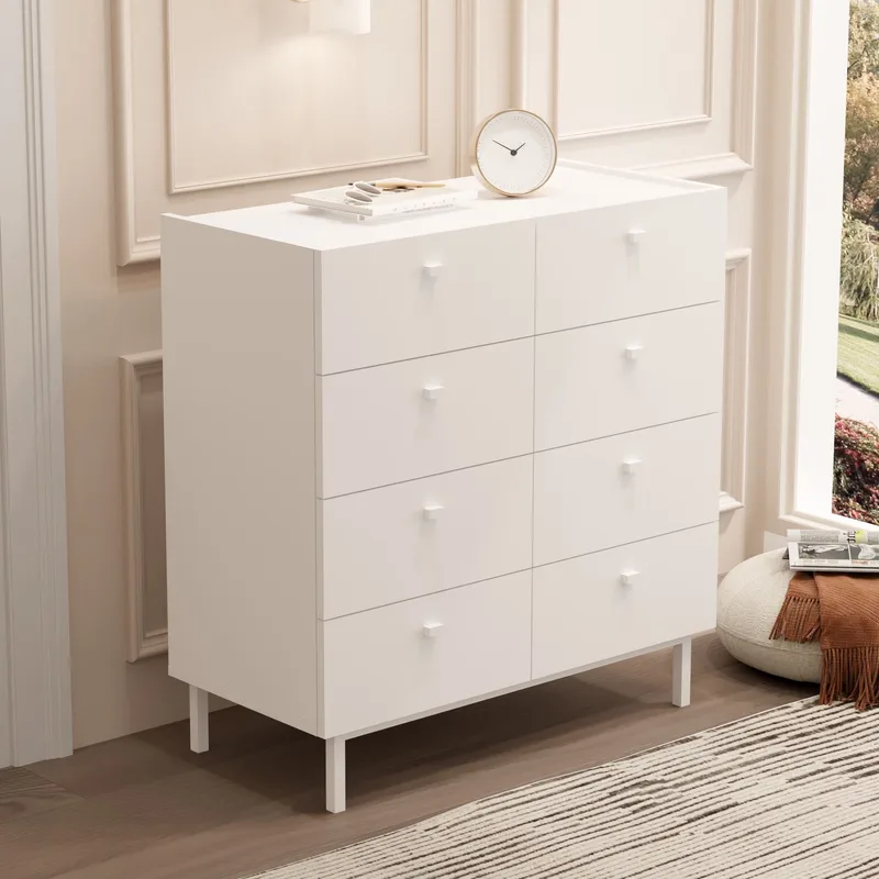 Kommode Hanah Home Luke (89,4 x 93,1 x 41,8 cm) Hvit - Hvit - Oppbevaring - Oppbevaringsmøbler - Kommode