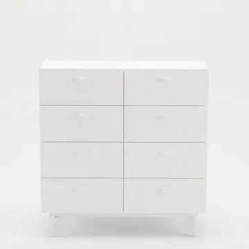 Kommode Hanah Home Luke (89,4 x 93,1 x 41,8 cm) Hvit - Hvit - Oppbevaring - Oppbevaringsmøbler - Kommode
