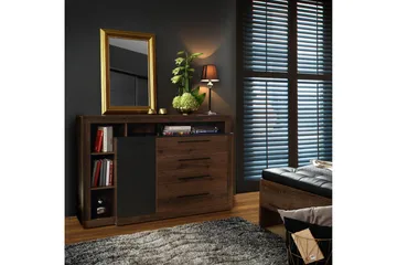 Hither Kommode 161 cm - Brun/Svart - Oppbevaring - Oppbevaringsmøbler - Kommode