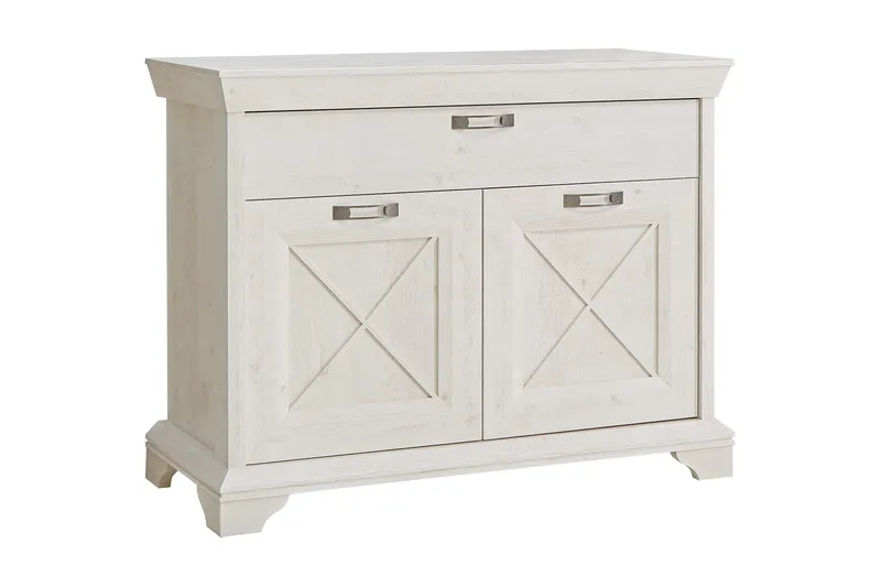 Hurlston Kommode 123 cm, Hvit