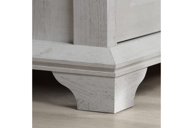 Hurlston Kommode 123 cm - Hvit - Oppbevaring - Oppbevaringsmøbler - Kommode