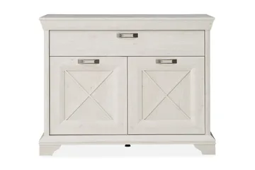 Hurlston Kommode 123 cm - Hvit - Oppbevaring - Oppbevaringsmøbler - Kommode