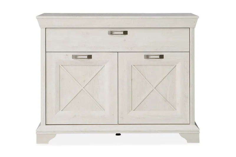 Hurlston Kommode 123 cm - Hvit - Oppbevaring - Oppbevaringsmøbler - Kommode