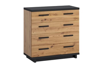 Ines Kommode 40x90 cm - Eik/Svart - Oppbevaring - Oppbevaringsmøbler - Kommode