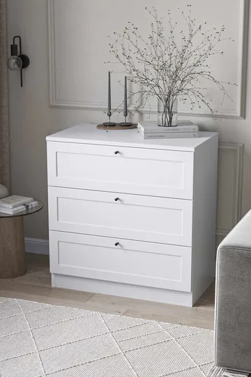 Interlaken kommode 75 cm - Hvit - Oppbevaring - Oppbevaringsmøbler - Kommode