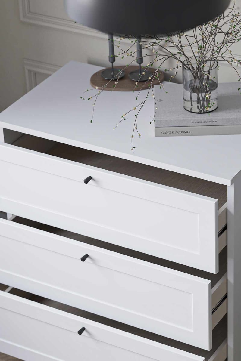 Interlaken kommode 75 cm - Hvit - Oppbevaring - Oppbevaringsmøbler - Kommode