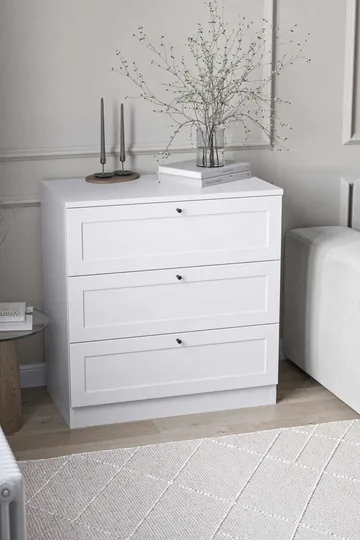 Interlaken kommode 75 cm - Hvit - Oppbevaring - Oppbevaringsmøbler - Kommode