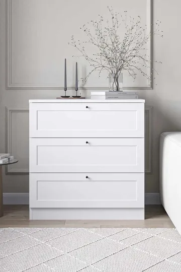 Interlaken kommode 75 cm - Hvit - Oppbevaring - Oppbevaringsmøbler - Kommode