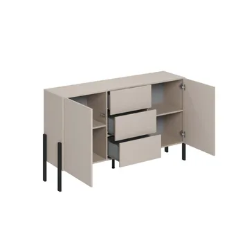 Kommode Jukon 2 dører med 3 skuffer - Kashmir, 154 cm - Oppbevaring - Oppbevaringsmøbler - Sideboard & skjenk