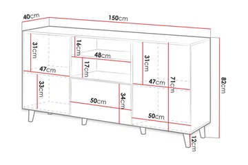 Juniskär Kommode - Svart|Eik - Oppbevaring - Oppbevaringsmøbler - Kommode