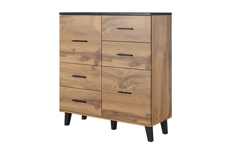 Kardos Kommode 45x110 cm, Natur/Svart