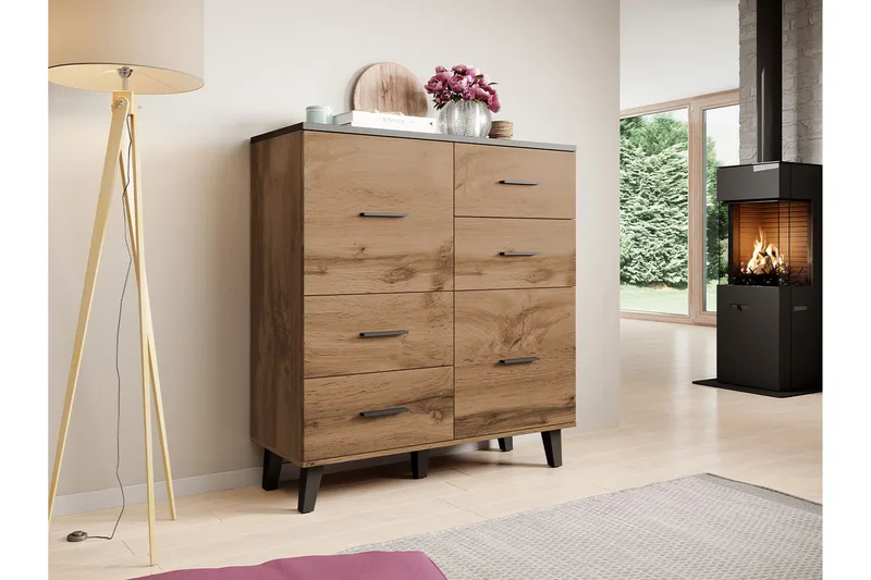 Kardos Kommode 45x110 cm - Natur/Svart - Oppbevaring - Oppbevaringsmøbler - Kommode