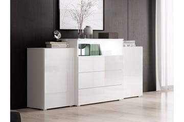 Kommode 150 cm - Hvit - Oppbevaring - Oppbevaringsmøbler - Kommode - Entrekommode