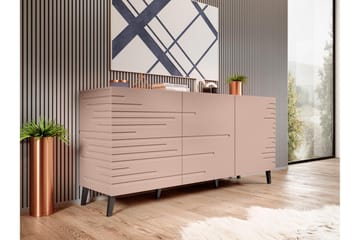 Kommode 155 cm - Rosa/Svart - Oppbevaring - Oppbevaringsmøbler - Kommode