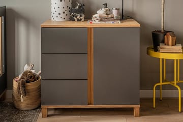 Kommode Altitude Grå / Tre / Natur - VOX - Oppbevaring - Oppbevaringsmøbler - Kommode