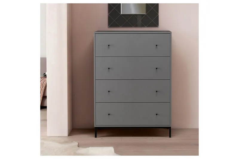 Kommode Celine Grå - Grå - Oppbevaring - Oppbevaringsmøbler - Kommode