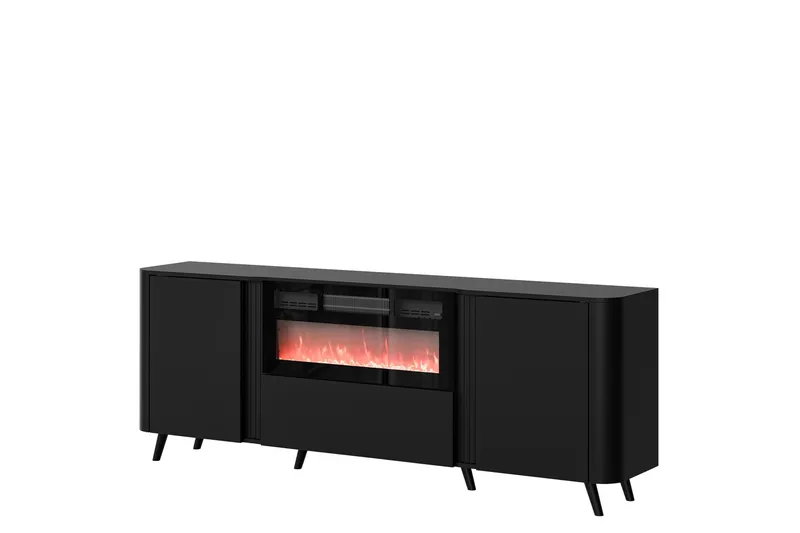 Kommode Clement 200 cm, Svart