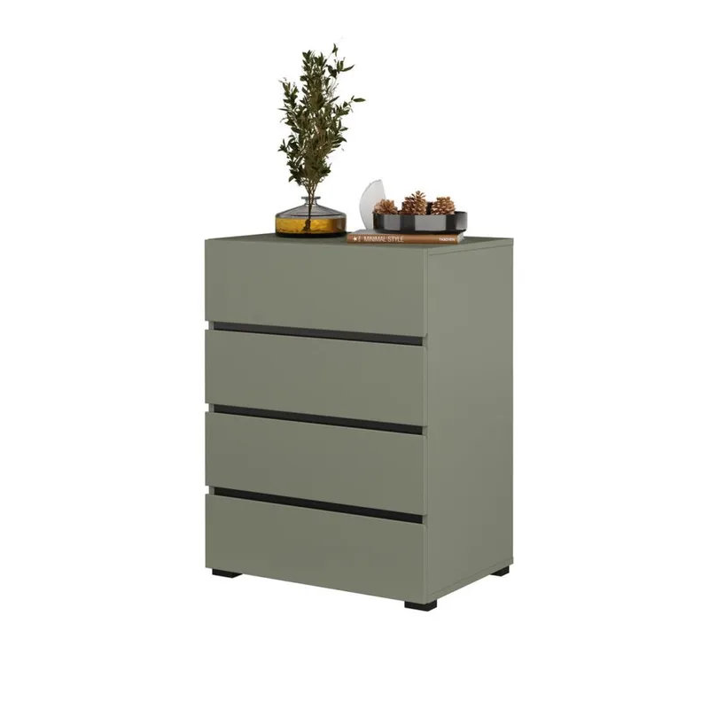 Kommode Cross med 4 skuffer - Grønn - Oppbevaring - Oppbevaringsmøbler - Kommode