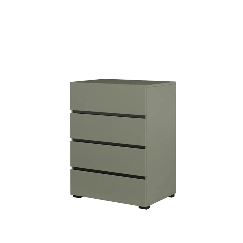 Kommode Cross med 4 skuffer, Grønn