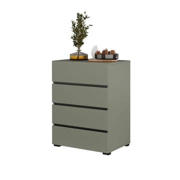 Kommode Cross med 4 skuffer - Grønn - Oppbevaring - Oppbevaringsmøbler - Kommode