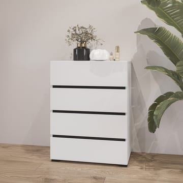 Kommode Cross med 4 skuffer - Hvit - Oppbevaring - Oppbevaringsmøbler - Kommode