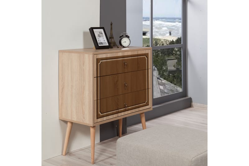 Kommode Gillberga 90 cm - Brun - Oppbevaring - Oppbevaringsmøbler - Kommode