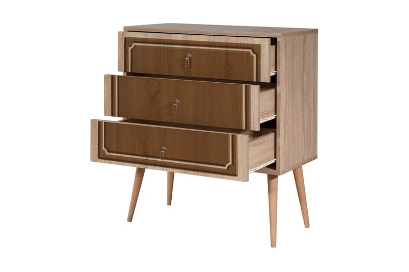 Kommode Gillberga 90 cm - Brun - Oppbevaring - Oppbevaringsmøbler - Kommode