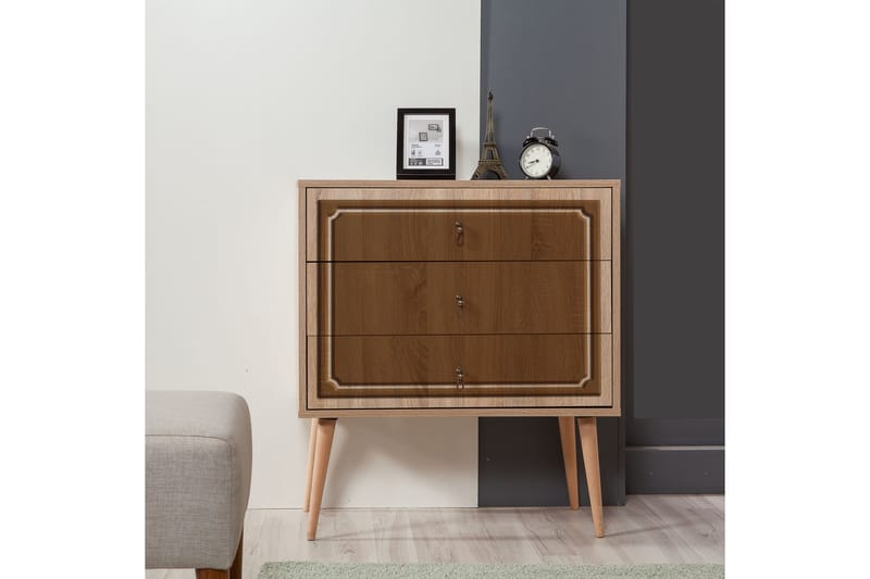 Kommode Gillberga 90 cm - Brun - Oppbevaring - Oppbevaringsmøbler - Kommode