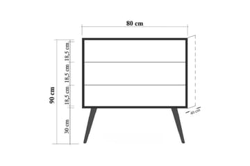 Kommode Gillberga 90 cm - Brun - Oppbevaring - Oppbevaringsmøbler - Kommode