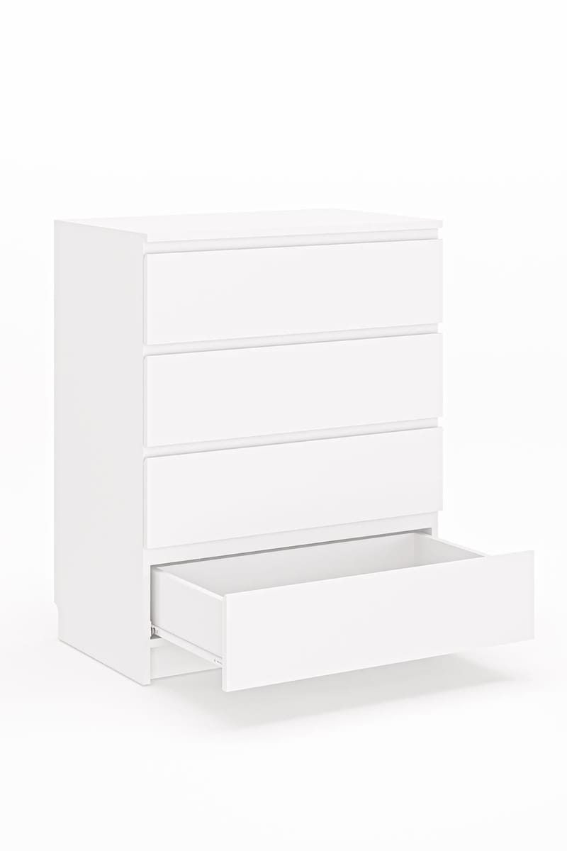 Kommode Hanah Home Derinkuyu 4 (80 x 100 x 48 cm) Hvit - Oppbevaring - Oppbevaringsmøbler - Kommode