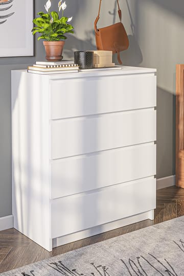 Kommode Hanah Home Derinkuyu 4 (80 x 100 x 48 cm) Hvit - Oppbevaring - Oppbevaringsmøbler - Kommode