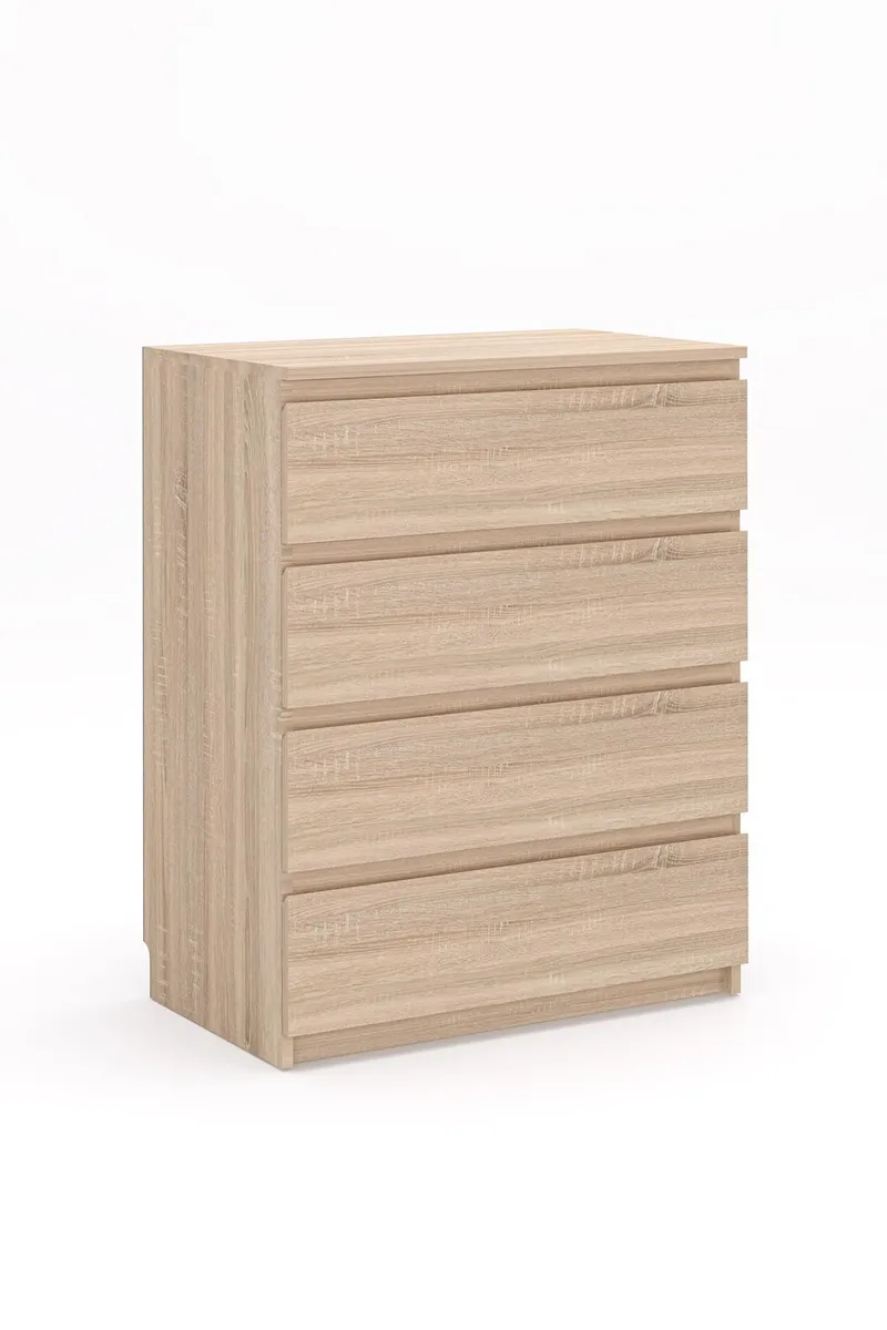 Kommode Hanah Home Derinkuyu 4 (80 x 100 x 48 cm) Sonomo eik