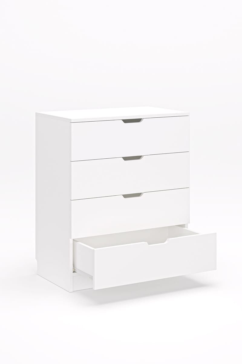 Kommode Hanah Home Lento (75 x 90,5 x 44,5 cm) Hvit - Oppbevaring - Oppbevaringsmøbler - Kommode