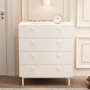 Kommode Hanah Home Luke (80 x 93,1 x 41,8 cm) Hvit - Hvit - Oppbevaring - Oppbevaringsmøbler - Kommode