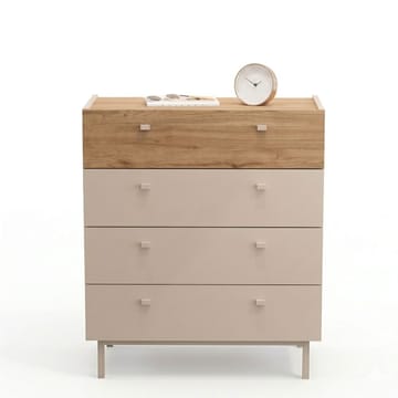 Kommode Hanah Home Luke (80 x 93,1 x 41,8 cm) Sand eik - Sand eik - Oppbevaring - Oppbevaringsmøbler - Kommode