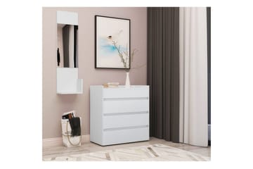 Kommode Kosmo Hvit, 4 skuffer - Hvit, 4 skuffer - Oppbevaring - Oppbevaringsmøbler - Kommode