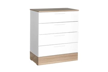 Kommode Matul Eik / Hvit - Mellomfarget tre/Hvit - Oppbevaring - Oppbevaringsmøbler - Kommode