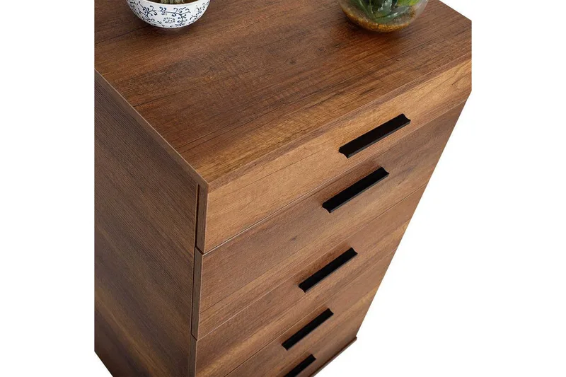 Kommode Matul Valnøtt - Rødfarget tre - Oppbevaring - Oppbevaringsmøbler - Kommode