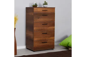 Kommode Matul Valnøtt - Rødfarget tre - Oppbevaring - Oppbevaringsmøbler - Kommode