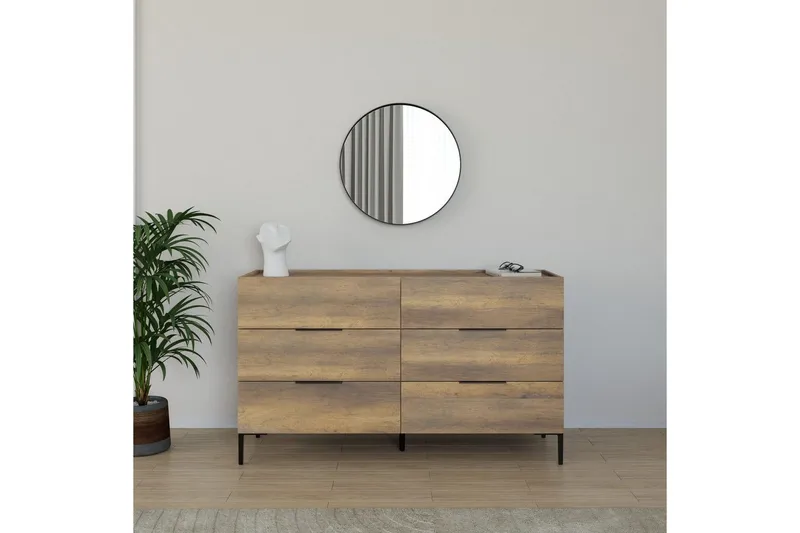 Kommode Matul Valnøtt - Valnøtt - Oppbevaring - Oppbevaringsmøbler - Kommode