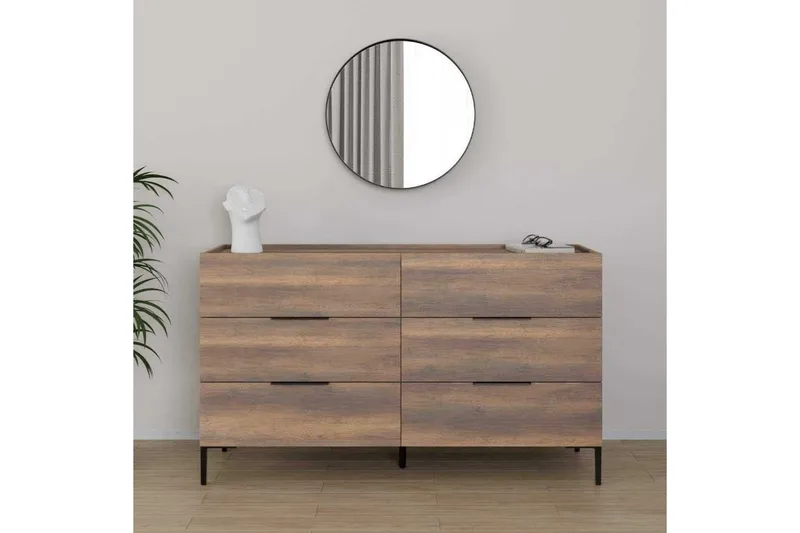 Kommode Matul Valnøtt - Valnøtt - Oppbevaring - Oppbevaringsmøbler - Kommode