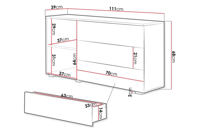 Kommode - Natur - Oppbevaring - Oppbevaringsmøbler - Kommode