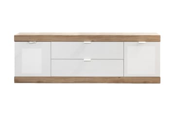 Kommode Nickero 180 cm - Hvit/Brun - Oppbevaring - Oppbevaringsmøbler - Kommode