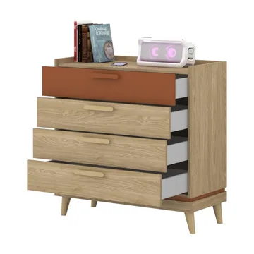 Kommode Scandi med 4 skuffer - Oljet eik - Oppbevaring - Oppbevaringsmøbler - Kommode