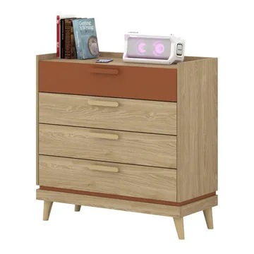 Kommode Scandi med 4 skuffer - Oljet eik - Oppbevaring - Oppbevaringsmøbler - Kommode