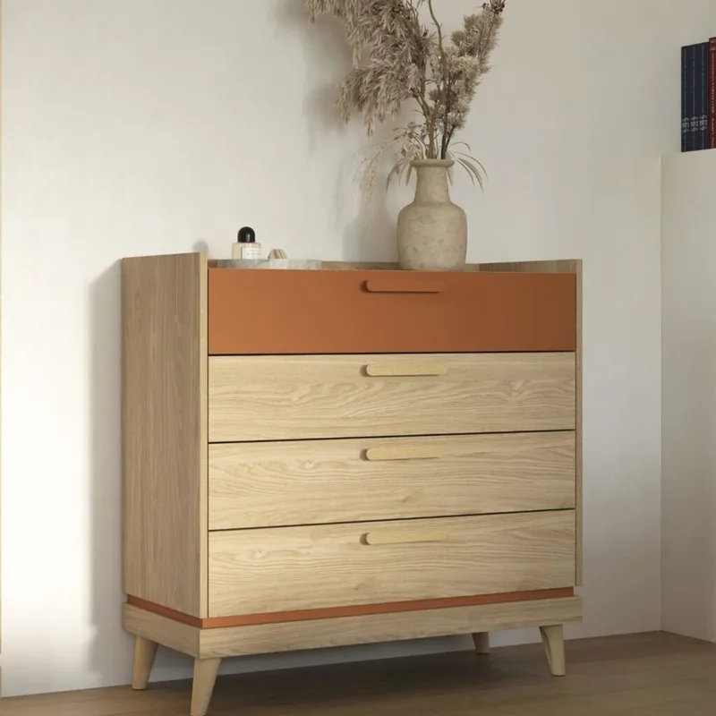 Kommode Scandi med 4 skuffer - Oljet eik - Oppbevaring - Oppbevaringsmøbler - Kommode