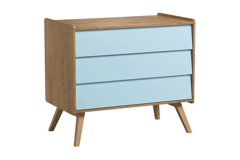 Kommode Vintage Tre / Natur / Blå, VOX
