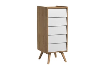 Kommode Vintage Tre / Natur / Hvit - VOX - Oppbevaring - Oppbevaringsmøbler - Kommode